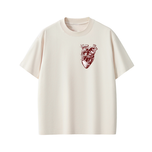 “Real Strength Has a Heartbeat” Anatomy Ribcage Tee – Bold Choices™