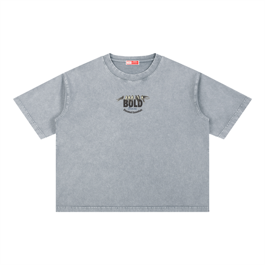 Mineral Wash Boxy Cotton T-Shirt