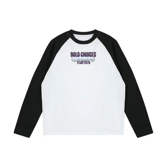 Color-Blocked Raglan Long-Sleeve T-Shirt