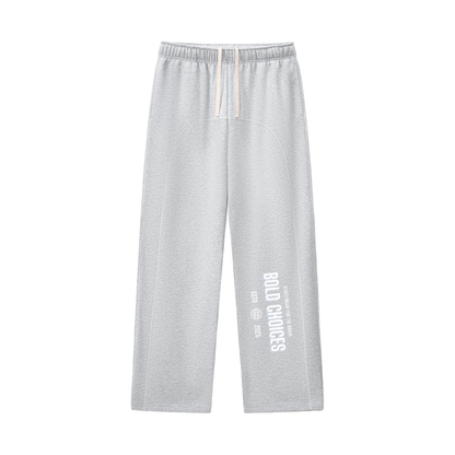 Contrast-Stitched Fleece Sweatpants