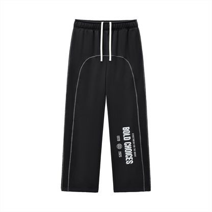 Contrast-Stitched Fleece Sweatpants