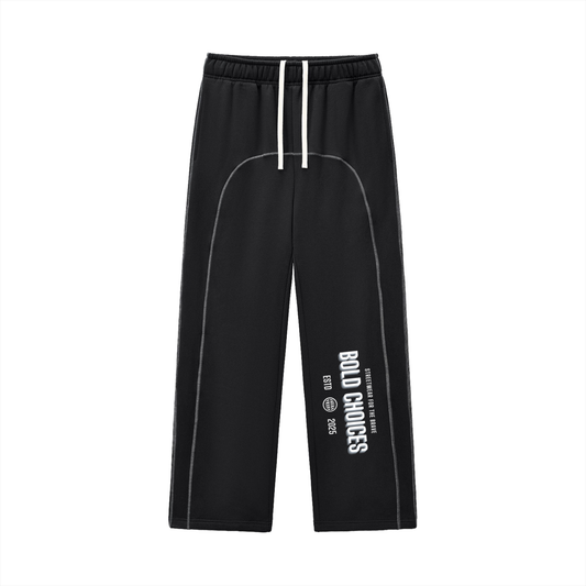 Contrast-Stitched Fleece Sweatpants