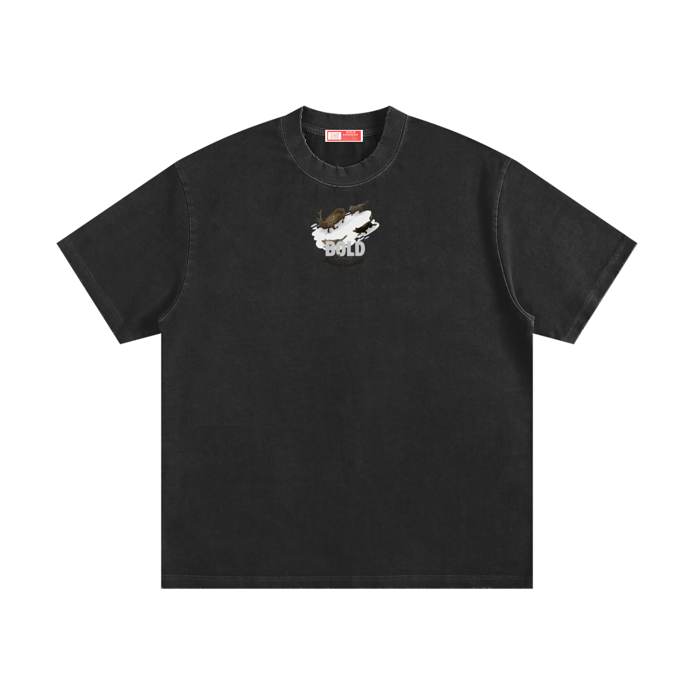 Heavyweight Vintage Washed Frayed T-Shirt