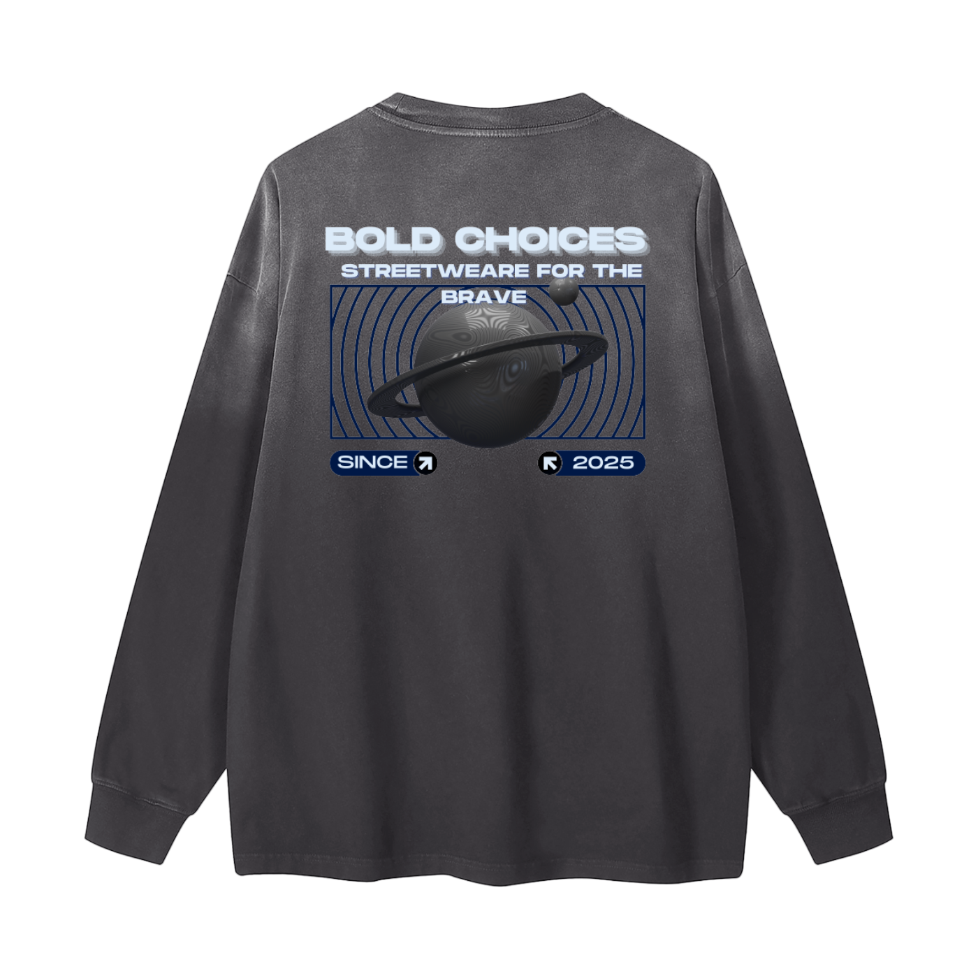 Gradient Washed Long Sleeve T-Shirt