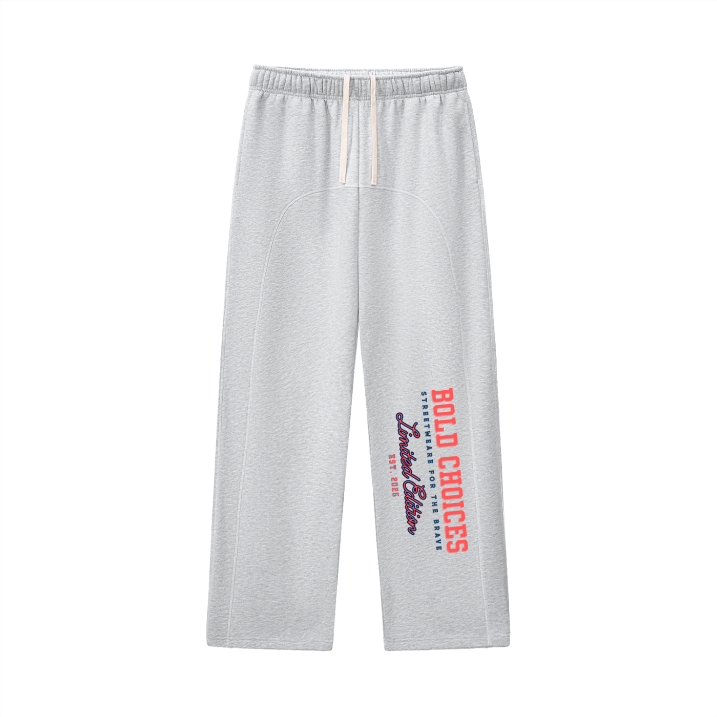 Contrast-Stitched Fleece Sweatpants