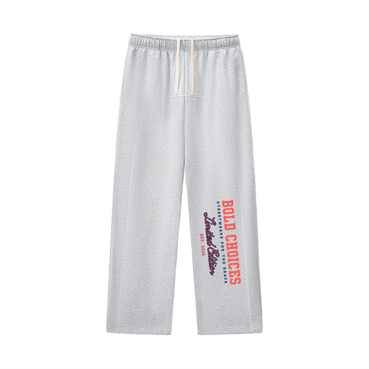 Contrast-Stitched Fleece Sweatpants