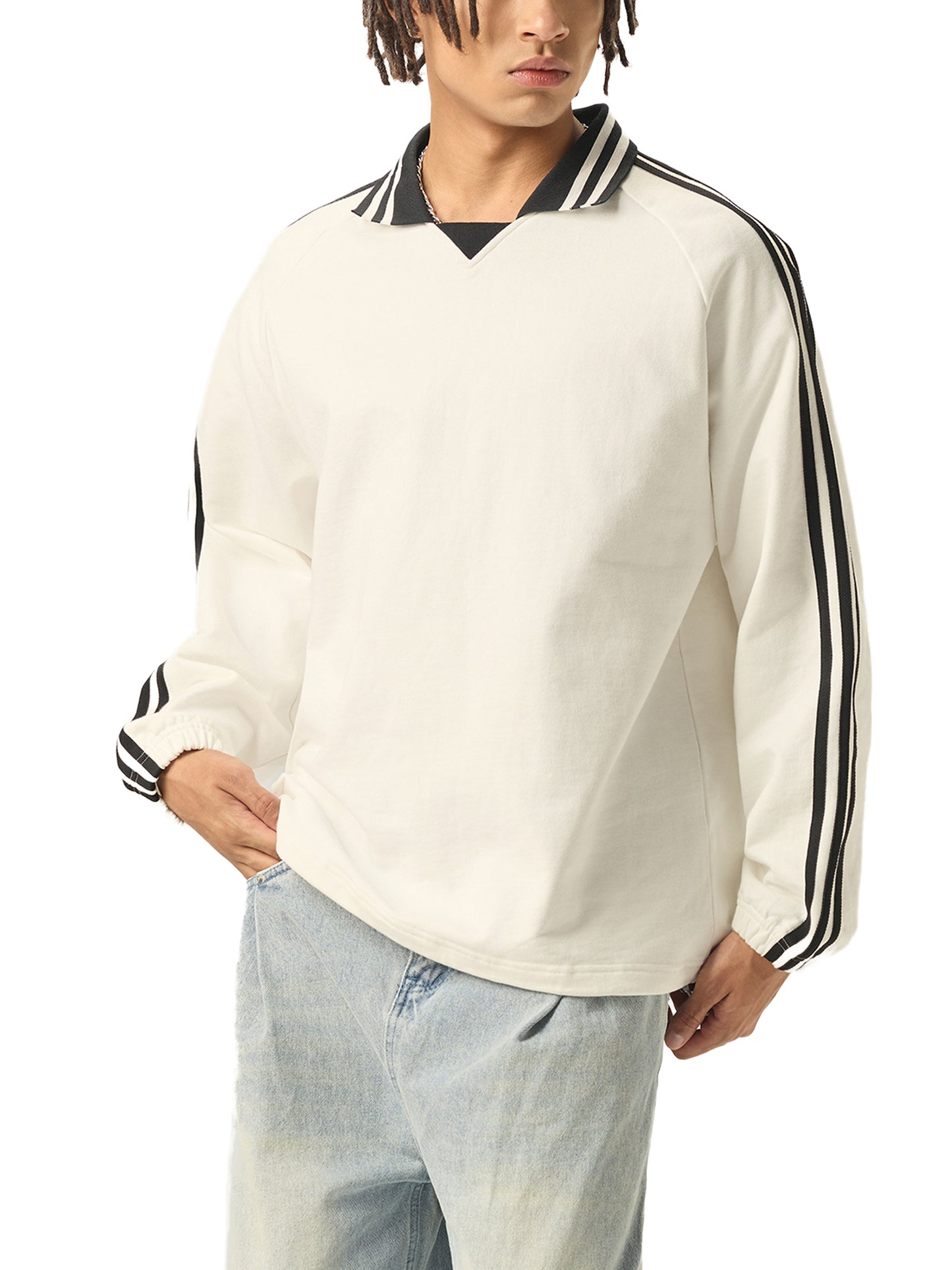 Bold Choices™ Striped Quarter-Zip Pullover