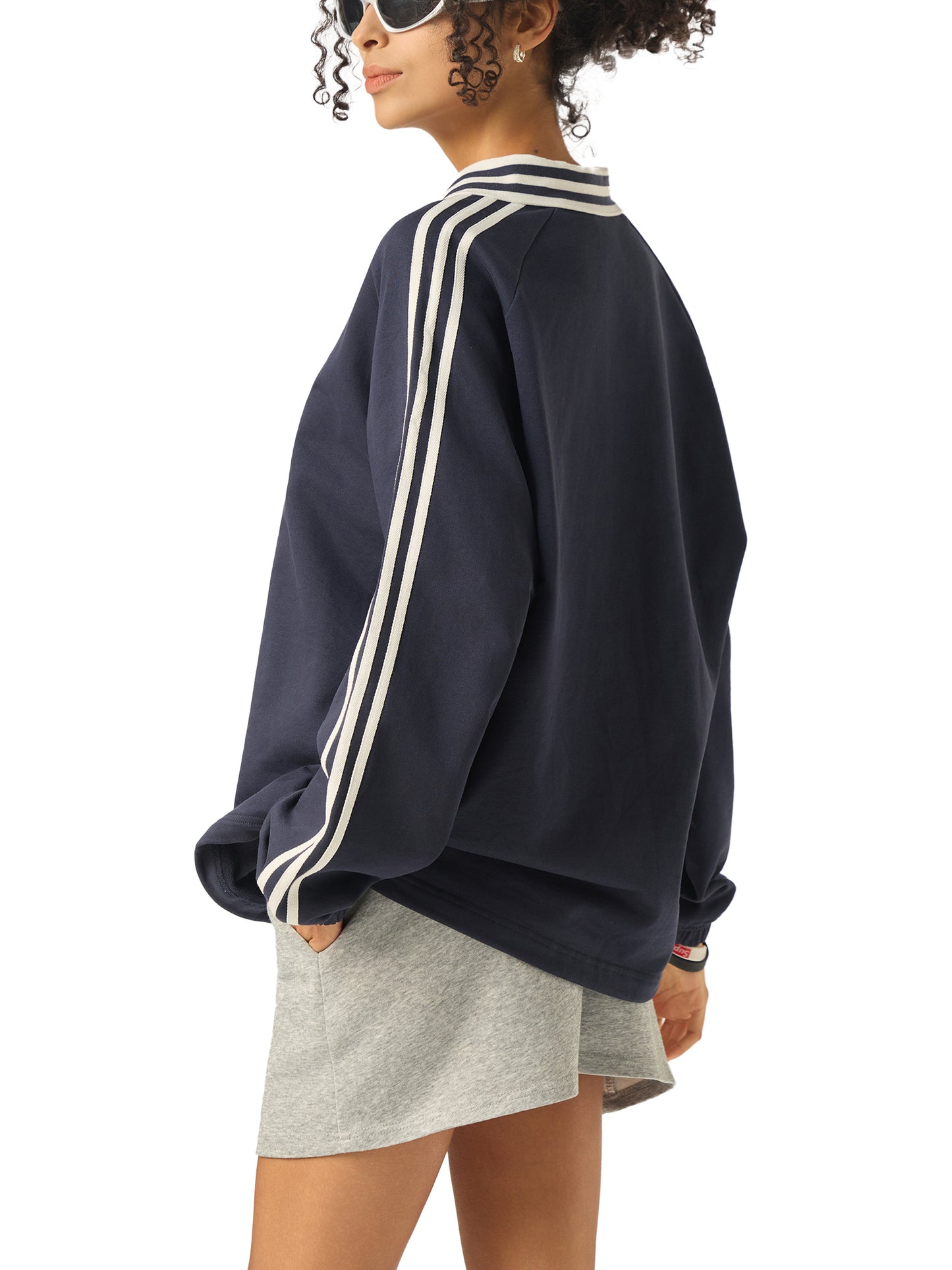 Bold Choices™ Striped Quarter-Zip Pullover