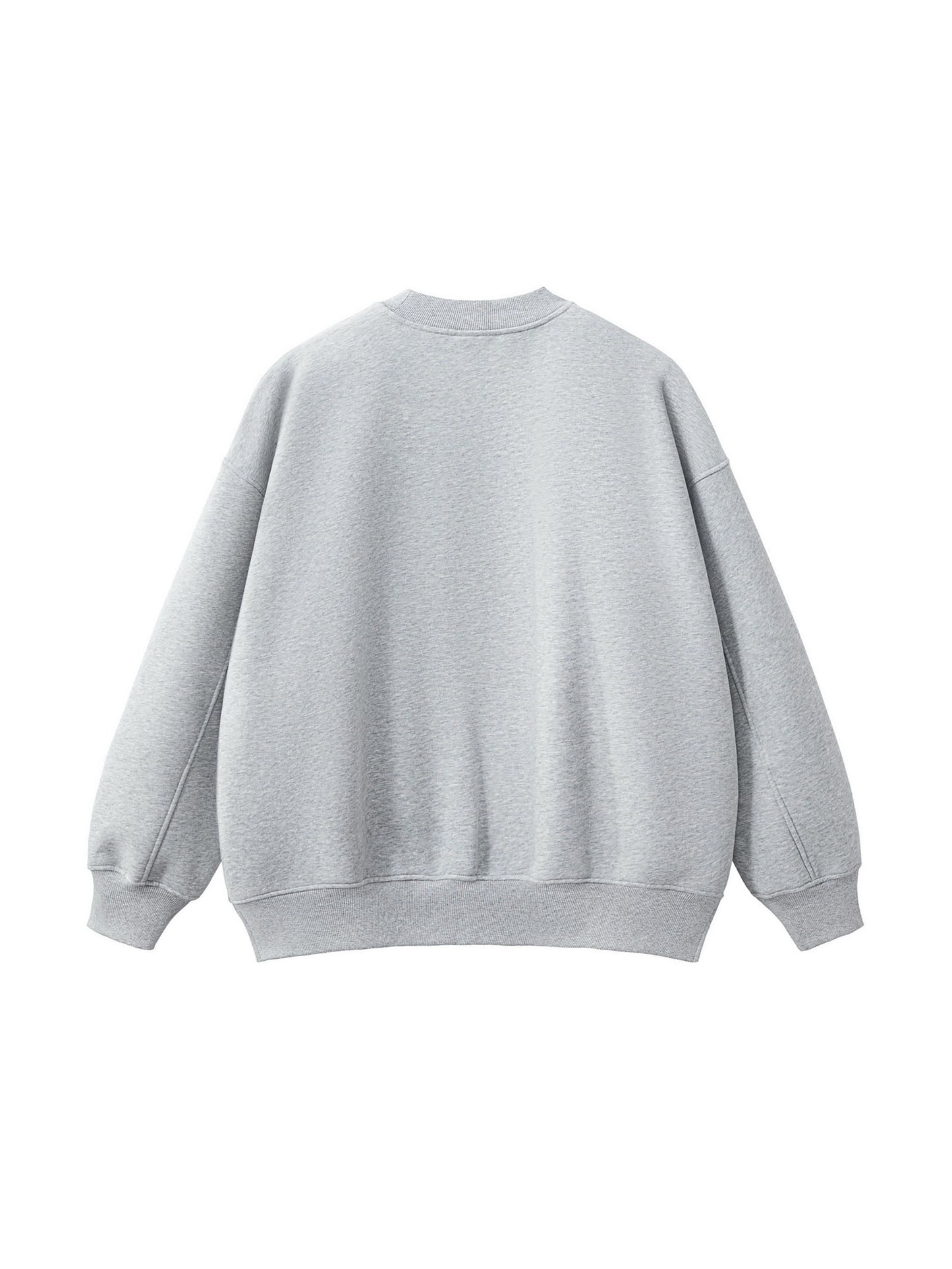 Fleece Side Slit Crewneck Sweatshirt